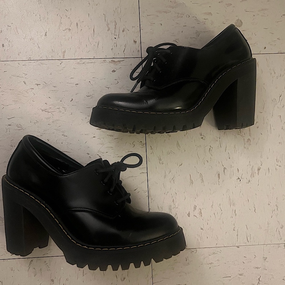 Black Doc Martens “Salome” Chunky Heel